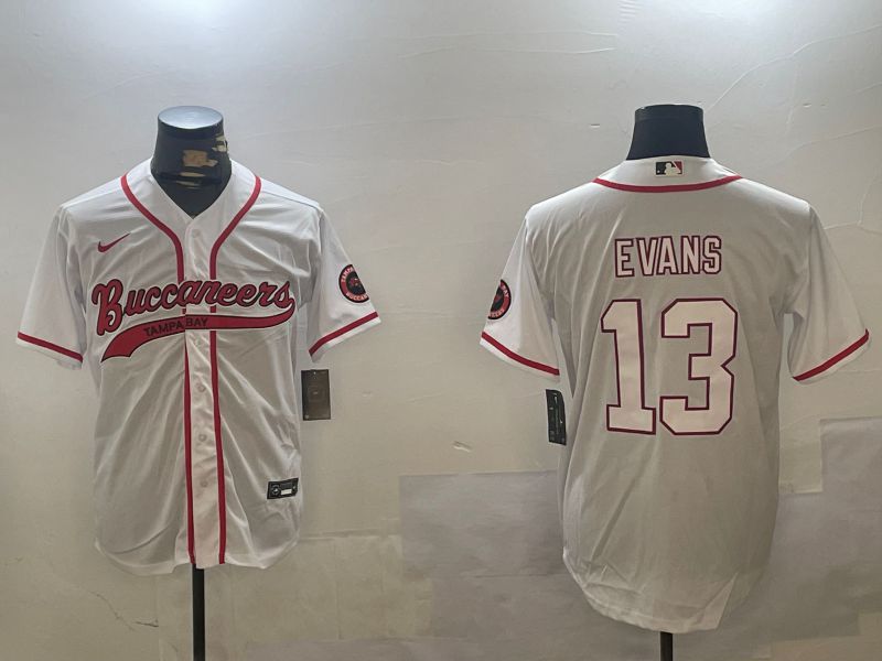 Men Tampa Bay Buccaneers #13 Evans White Joint Name 2024 Nike Limited NFL Jersey style 1->tampa bay buccaneers->NFL Jersey
